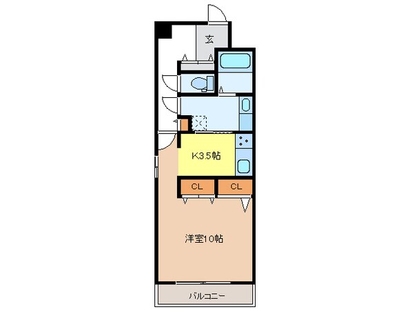 クリスタルランドの物件間取画像